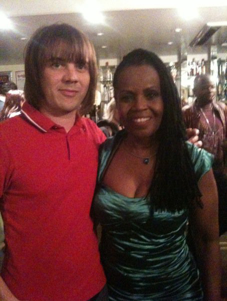Matt backstage with PP Arnold