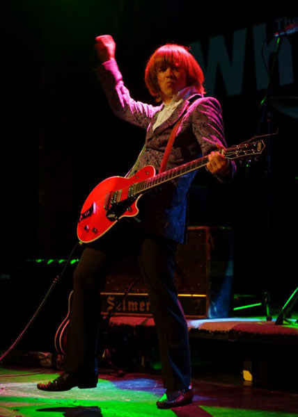 Matt on stage at The Wharf in Tavistock