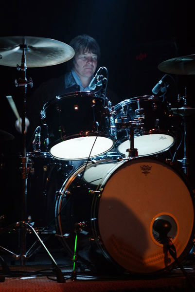 Dan on stage at The Wharf in Tavistock