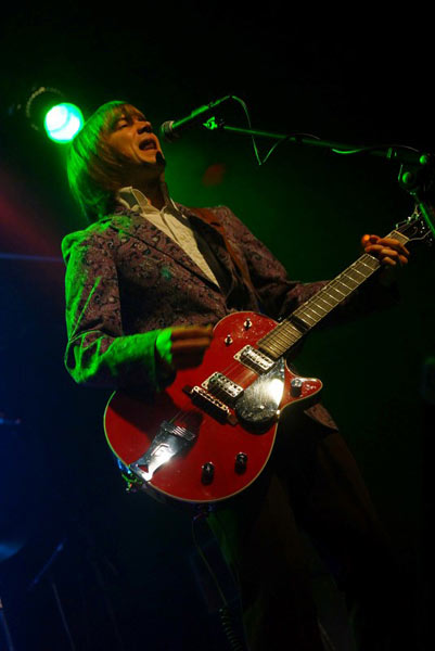 Matt on stage at The Wharf in Tavistock