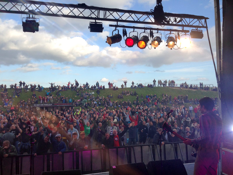 The crowd at Back With Mods scooter rally